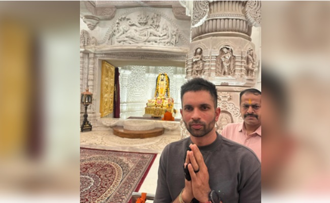 SA Spinner Keshav Maharaj visits Ram Mandir in Ayodhya